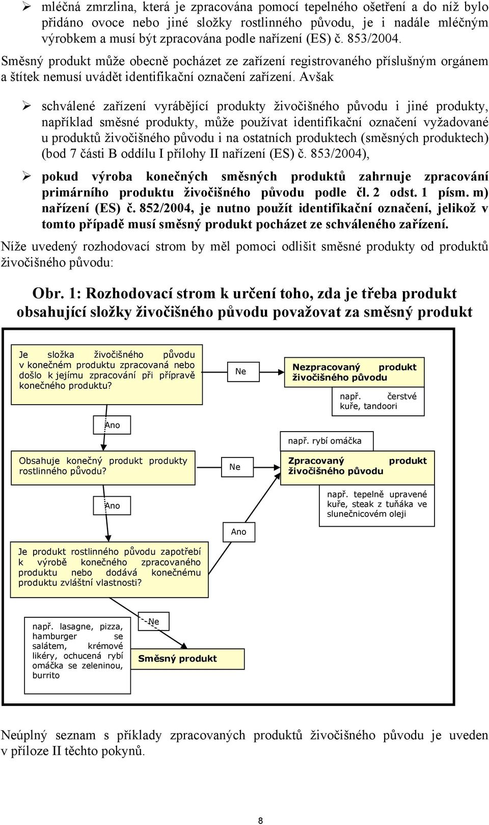 Avšak schválené zařízení vyrábějící produkty živočišného původu i jiné produkty, například směsné produkty, může používat identifikační označení vyžadované u produktů živočišného původu i na