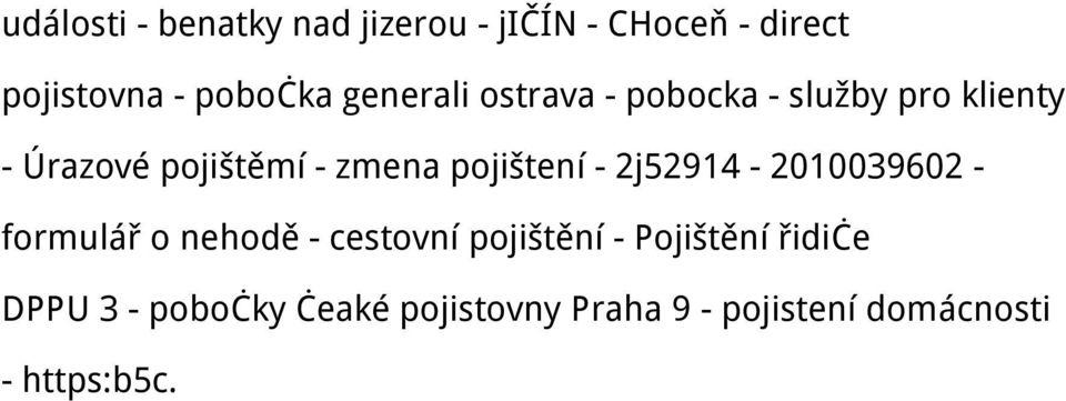 pojištení - 2j52914-2010039602 - formulář o nehodě - cestovní pojištění -