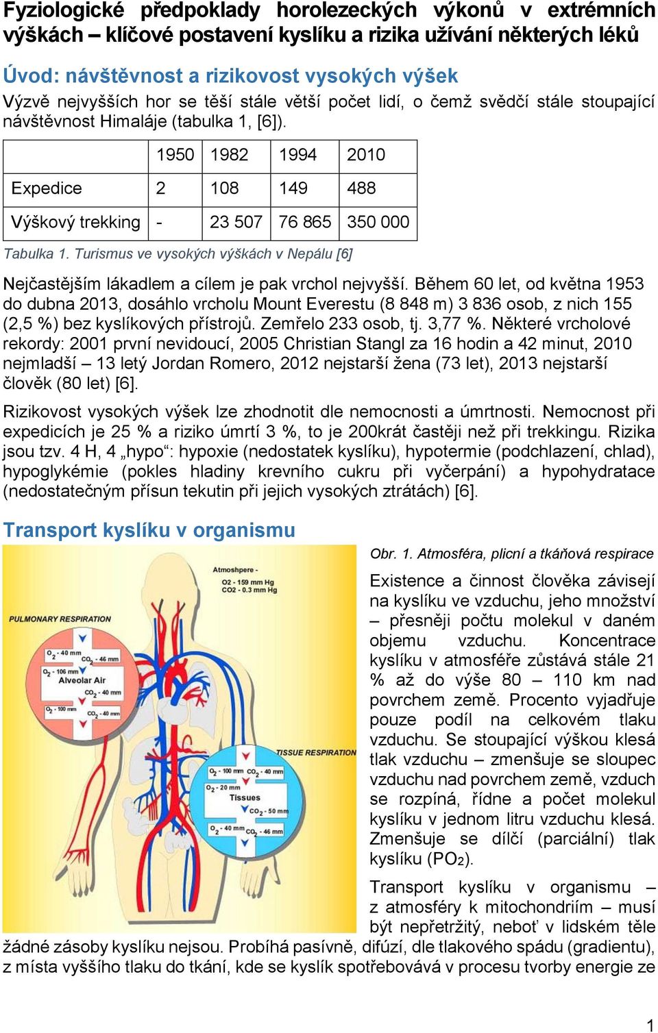 Turismus ve vysokých výškách v Nepálu [6] Nejčastějším lákadlem a cílem je pak vrchol nejvyšší.