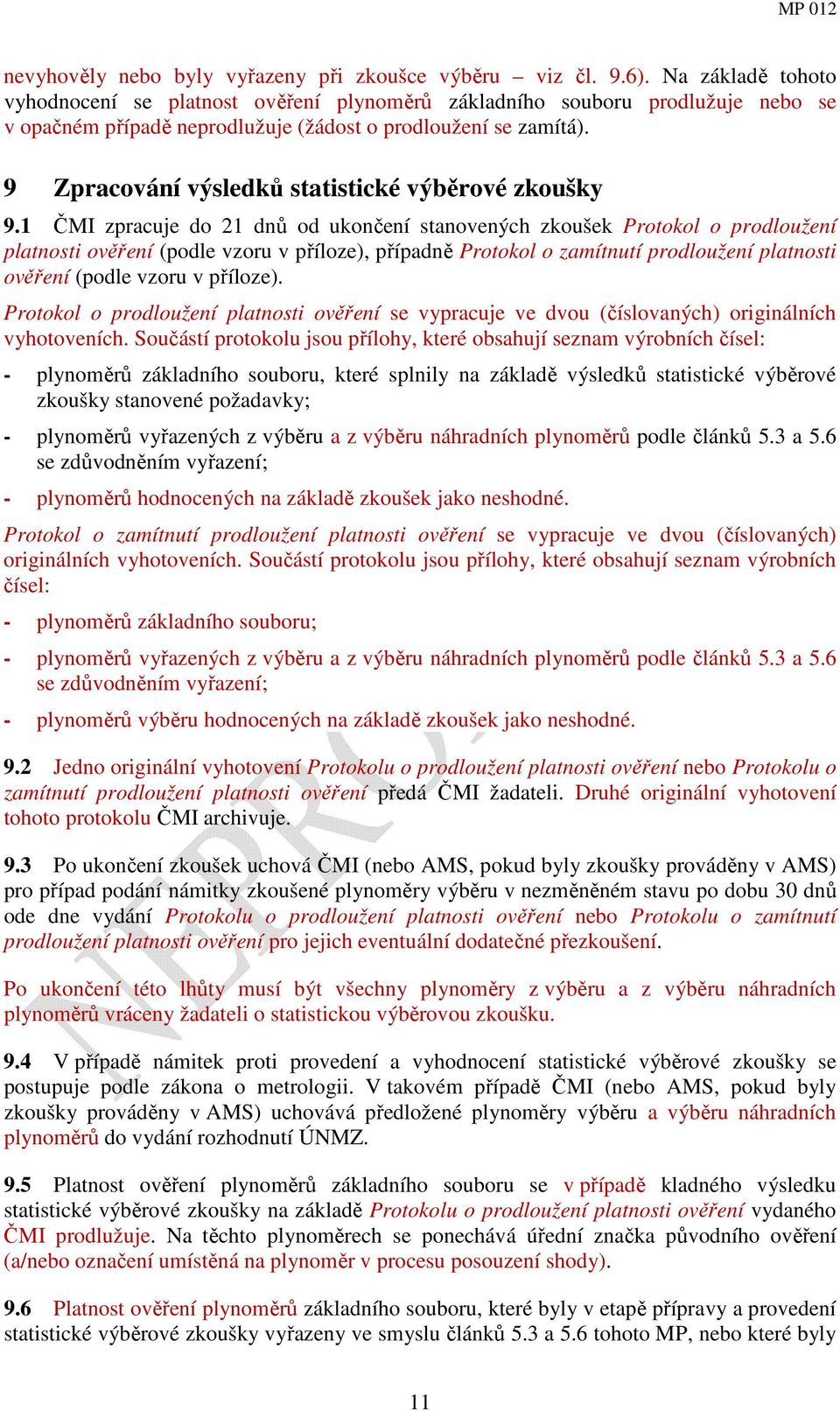 9 Zpracování výsledků statistické výběrové zkoušky 9.