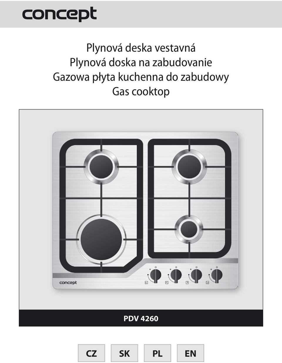 Gazowa płyta kuchenna do