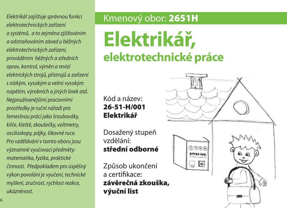 Nejpoužívanějšími pracovními prostředky je ruční nářadí pro řemeslnou práci jako šroubováky, klíče, kleště, zkoušečky, voltmetry, osciloskopy, pájky, šikovné ruce.