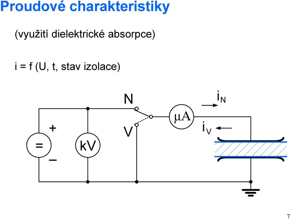 absorpce) i = f (U, t,