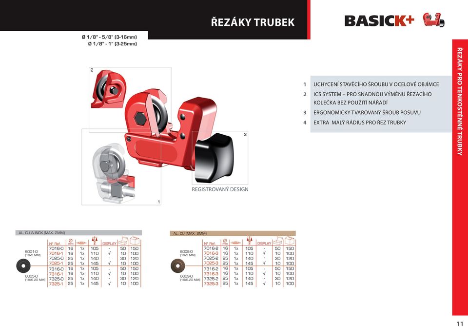 BEZ POUŽITÍ NÁŘADÍ ERGONOMICKY TVAROVANÝ ŠROUB POSUVU