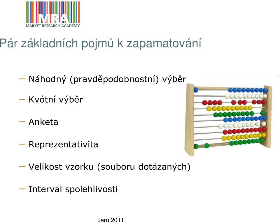 výběr Anketa Reprezentativita Velikost