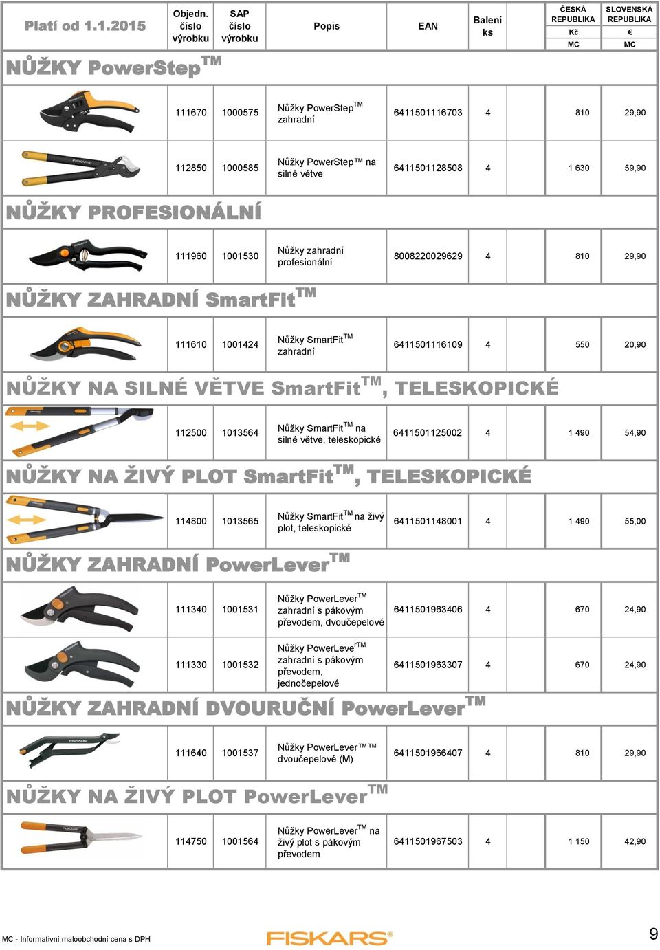 112500 1013564 Nůžky SmartFit TM na silné větve, teleskopické 6411501125002 4 1 490 54,90 NŮŽKY NA ŽIVÝ PLOT SmartFit TM, TELESKOPICKÉ 114800 1013565 Nůžky SmartFit TM na živý plot, teleskopické