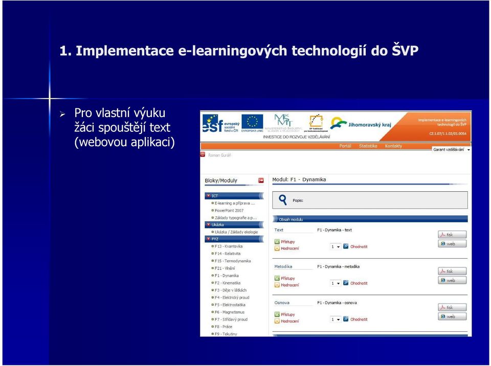 technologií do ŠVP Pro