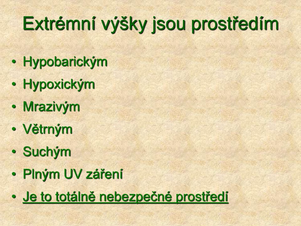 Větrným Suchým Plným UV záření