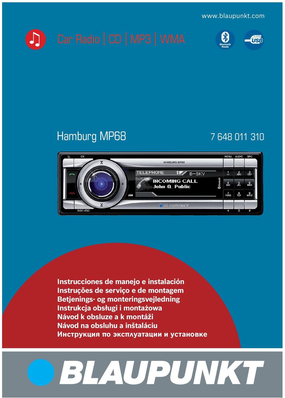 e instalación Instruções de serviço e de montagem Betjenings- og