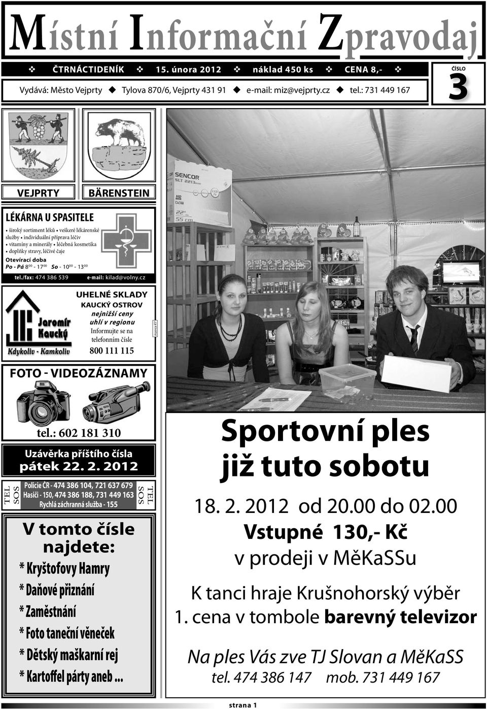 čaje Otevírací doba Po - Pá 8 00-17 00 So - 10 00-13 00 tel./fax: 474 386 539 e-mail: kilad@volny.