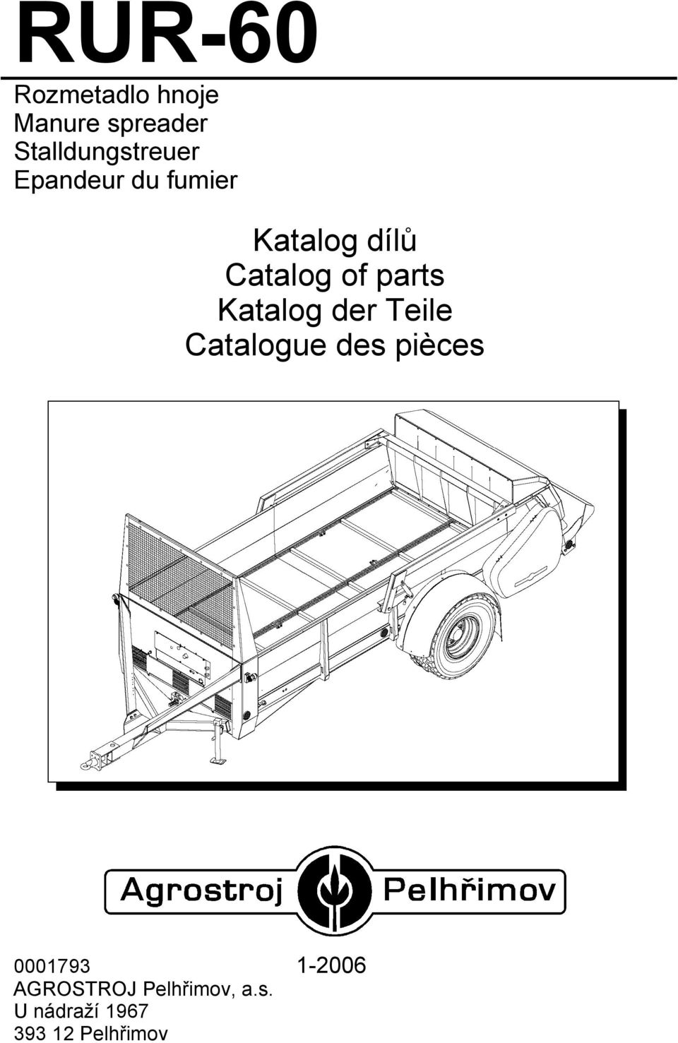 Catalog of parts Katalog der Teile Catalogue des