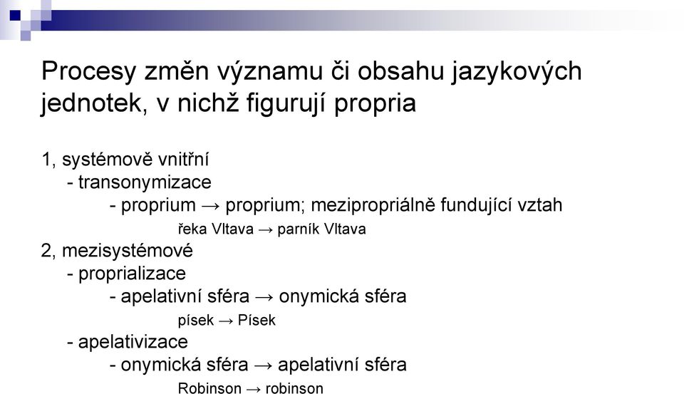 vztah řeka Vltava parník Vltava 2, mezisystémové - proprializace - apelativní sféra