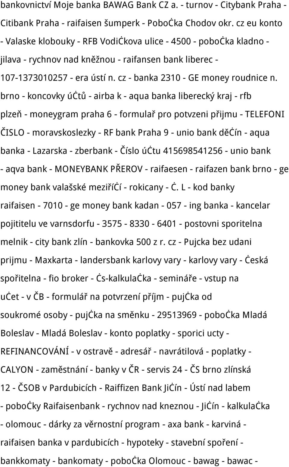 cz - banka 2310 - GE money roudnice n.