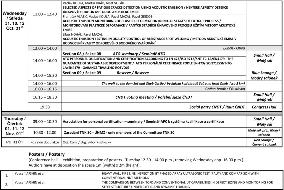 Václav KOULA, Pavel MAZAL, Pavel GEJDOŠ ACOUSTIC EMISSION MONITORING OF PLASTIC DEFORMATION IN INITIAL STAGES OF FATIGUE PROCESS / MONITOROVÁNÍ PLASTICKÉ DEFORMACE V RANÝCH STÁDIÍCH ÚNAVOVÉHO PROCESU