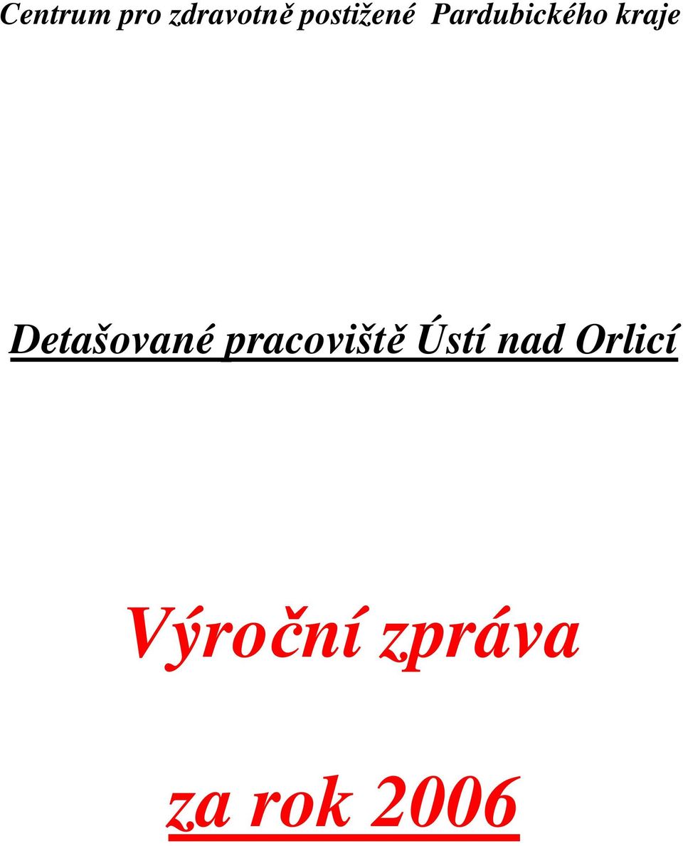 Detašované pracoviště Ústí