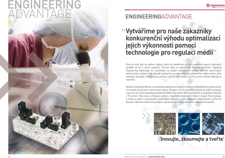 Kapacity Engineering Advantage se soustřeďují na dodání konkurenční výhody řešením specifických hydraulických aplikací.