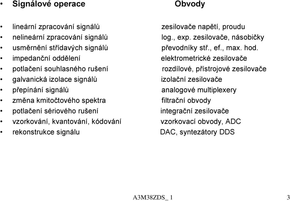 impedanční oddělení elektrometrické zesilovače potlačení sohlasného ršení rozdílové, přístrojové zesilovače galvanická izolace signálů izolační