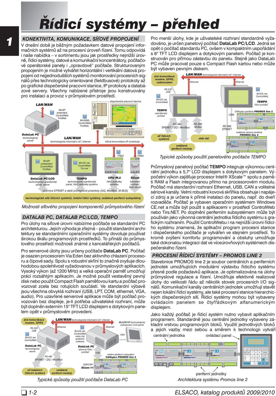 Strukturovaným propojením je možné vytvářet horizontální i vertikální datová propojení od nejjednodušších systémů monitorování procesních signálů přes technologicky orientované (fieldbusové)