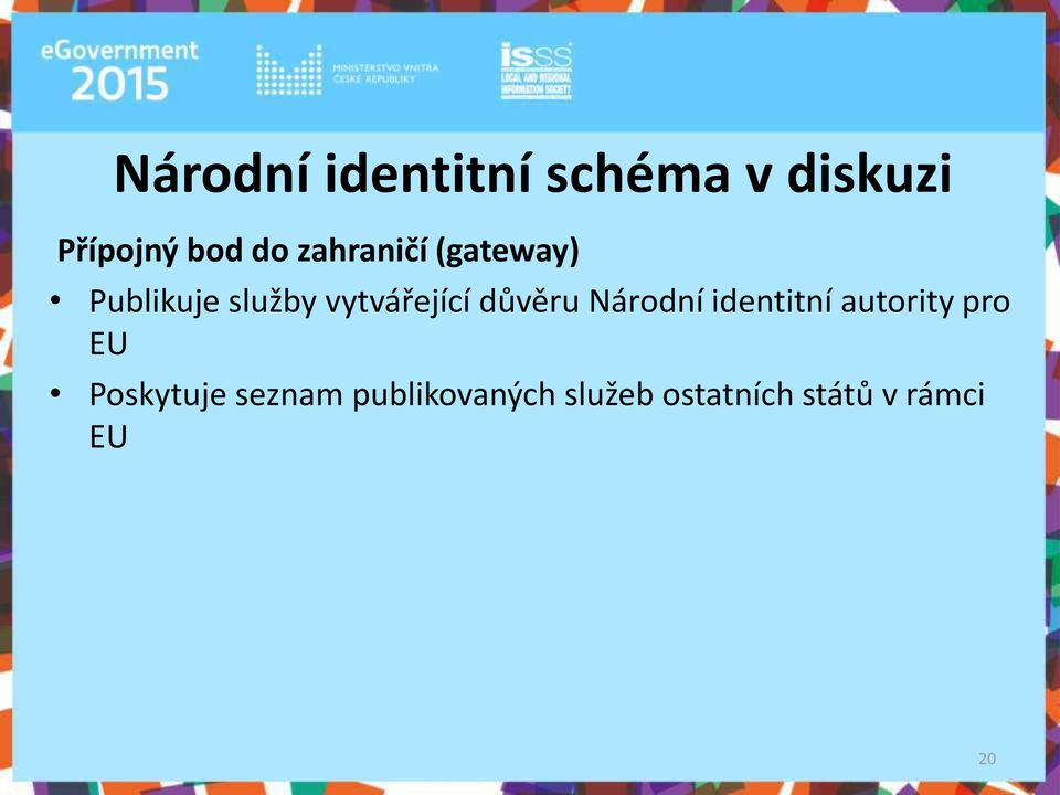 důvěru Národ í ide tit í autority pro EU Poskytuje