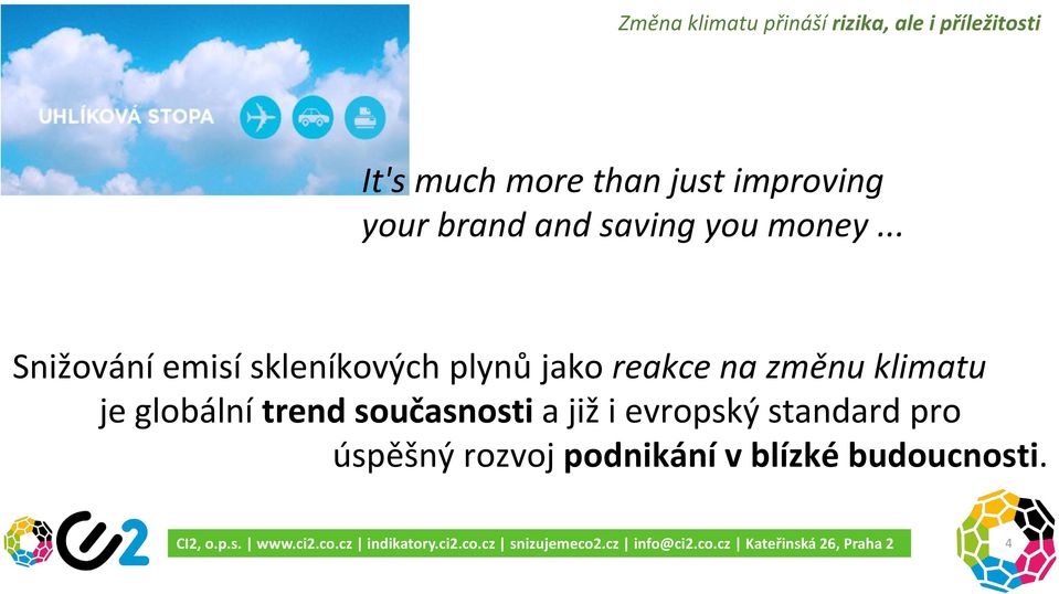 .. Snižování emisí skleníkových plynů jako reakce na změnu klimatu je