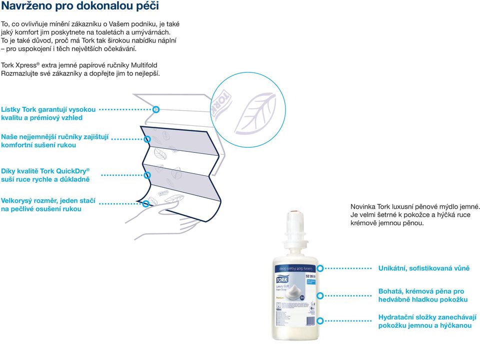 Tork Xpress extra jemné papírové ručníky Multifold Rozmazlujte své zákazníky a dopřejte jim to nejlepší.