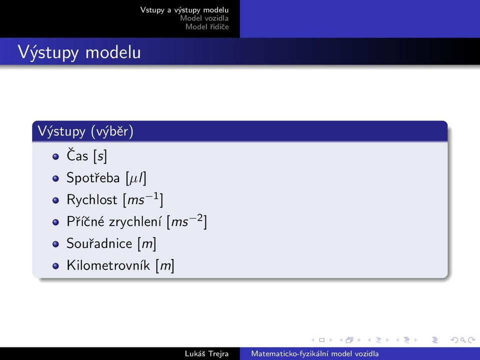 [ms 1 ] Příčné zrychlení [ms