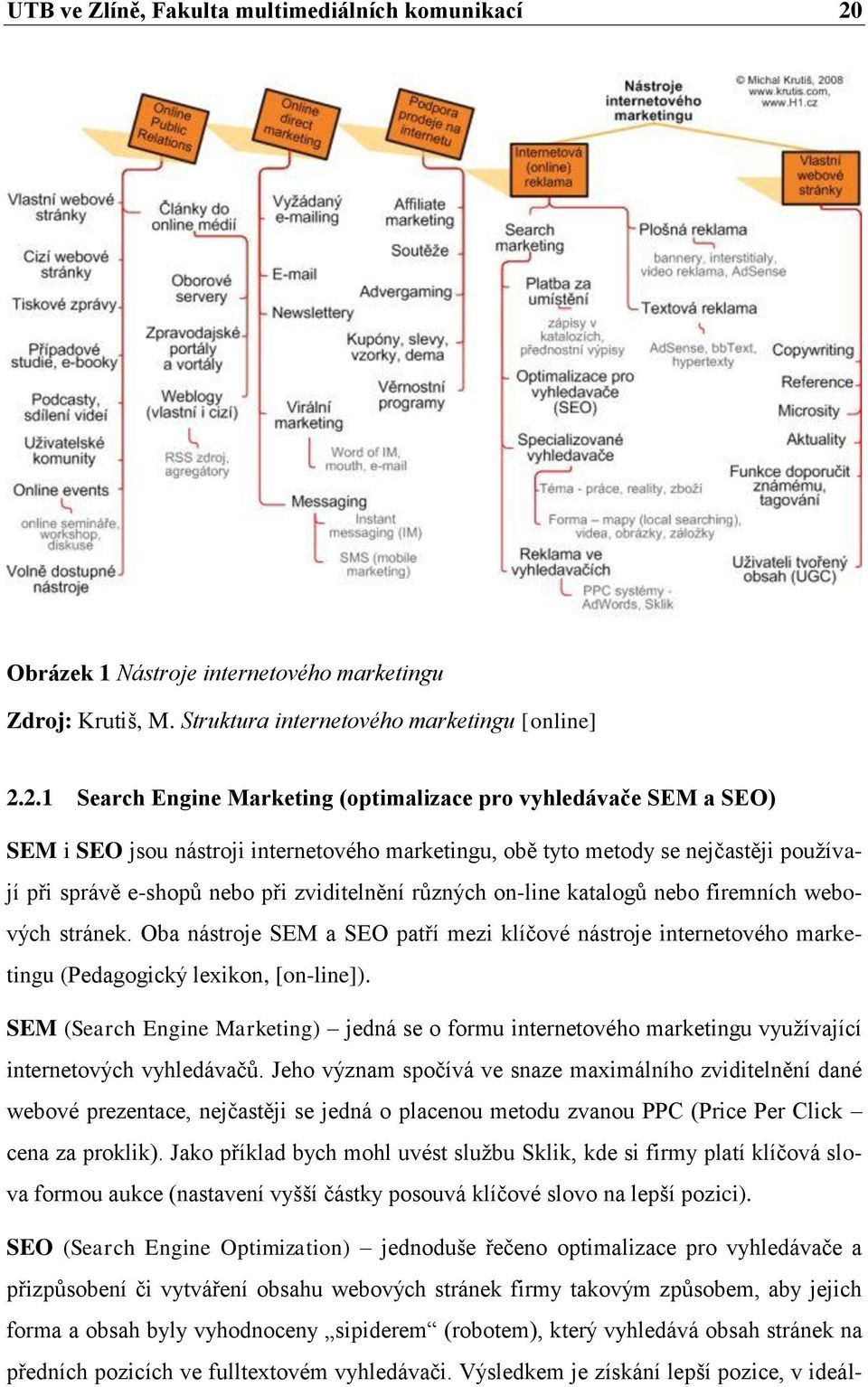 2.1 Search Engine Marketing (optimalizace pro vyhledávače SEM a SEO) SEM i SEO jsou nástroji internetového marketingu, obě tyto metody se nejčastěji pouţívají při správě e-shopů nebo při zviditelnění