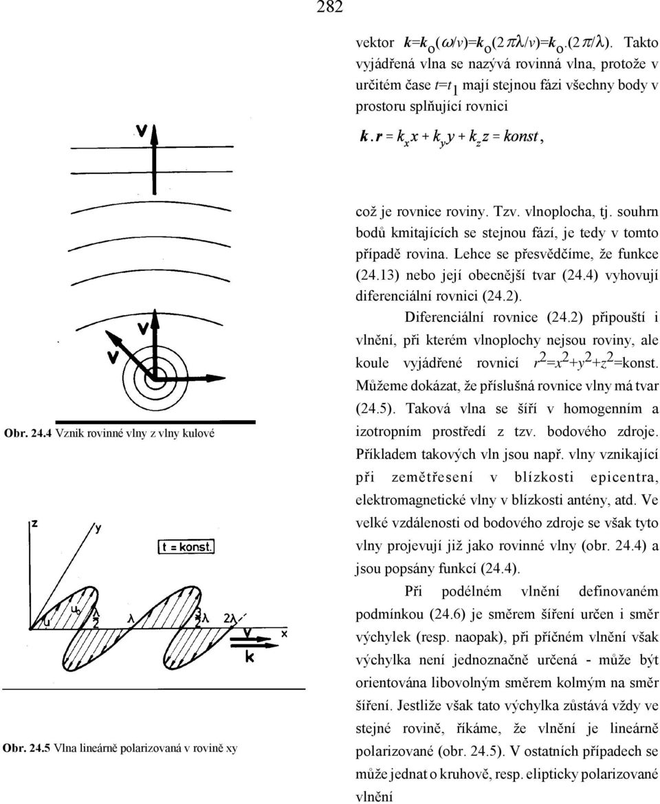 Lehce se přesvědčíme, že funkce (24.13) nebo její obecnější tvar (24.4) vyhovují diferenciální rovnici (24.2). Diferenciální rovnice (24.