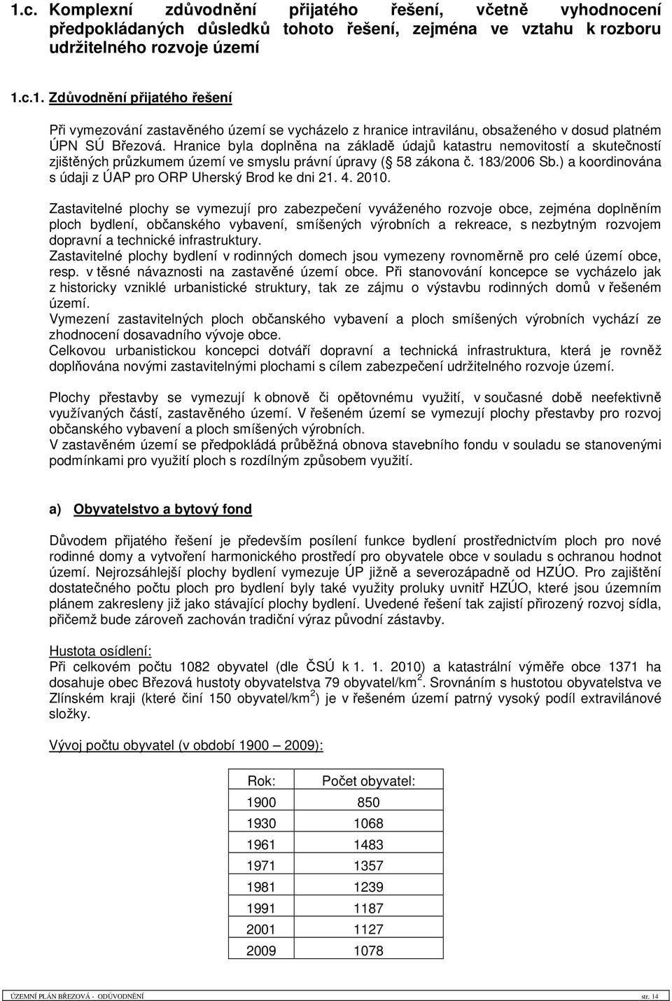 ) a koordinována s údaji z ÚAP pro ORP Uherský Brod ke dni 21. 4. 2010.