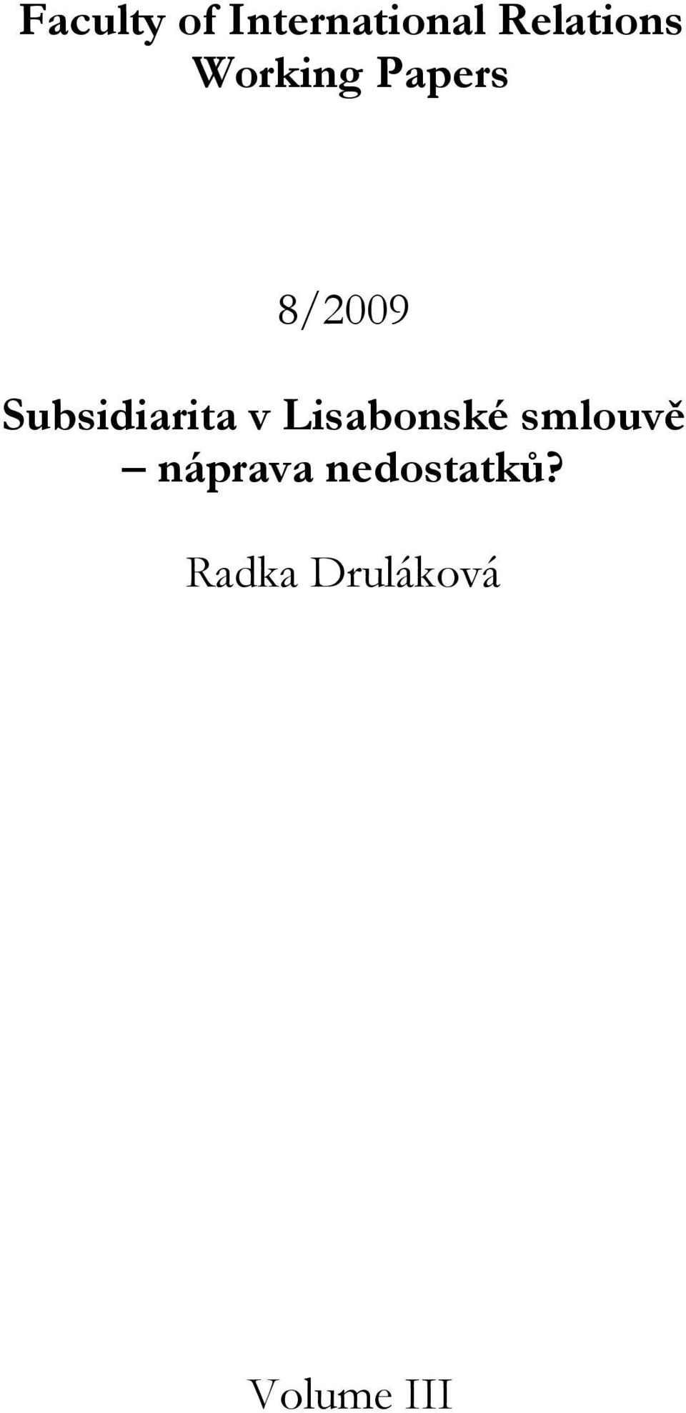 v Lisabonské smlouvě náprava