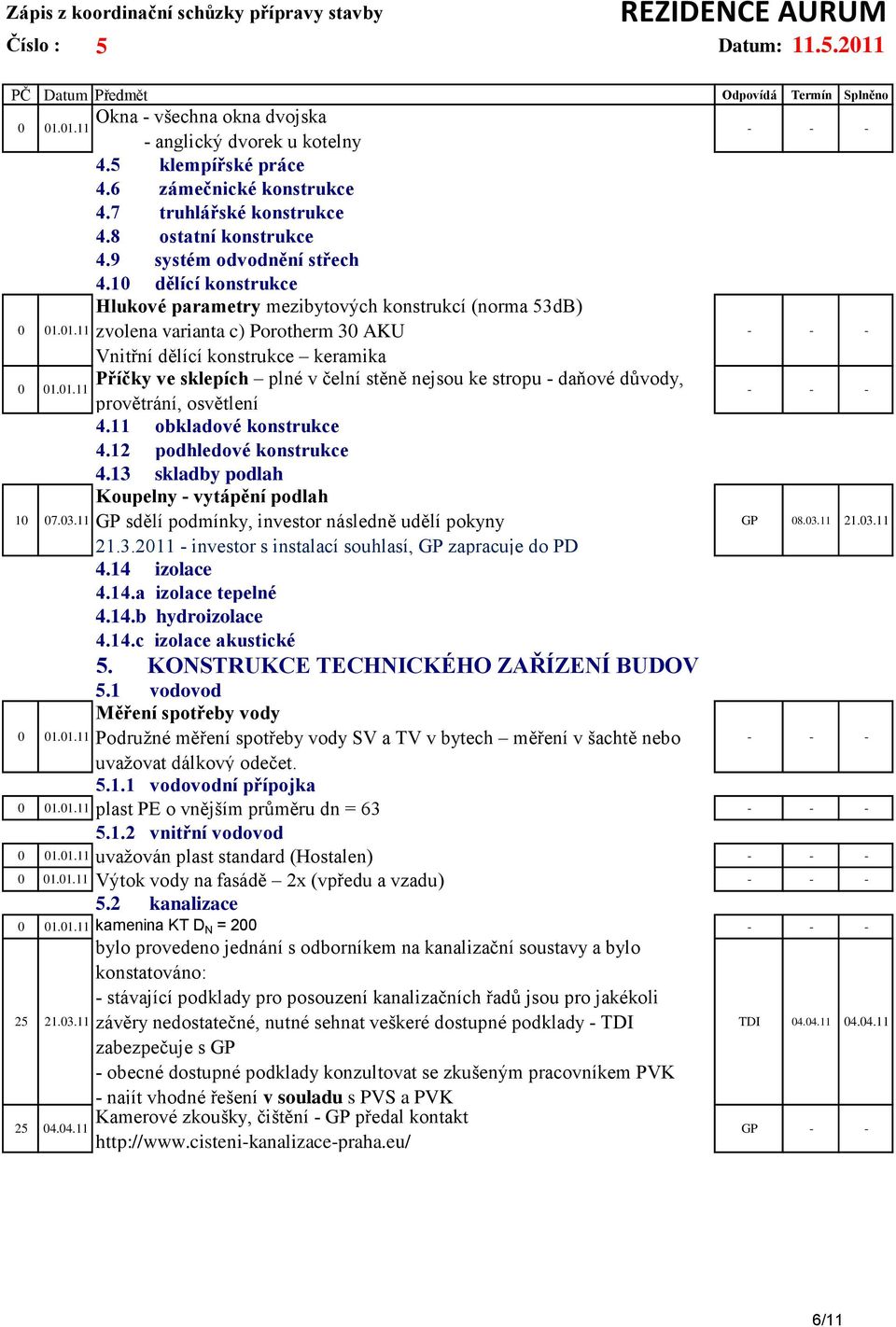 stropu - daňové důvody, provětrání, osvětlení 4.11 obkladové konstrukce 4.12 podhledové konstrukce 4.13 skladby podlah Koupelny - vytápění podlah GP sdělí podmínky, investor následně udělí pokyny 21.