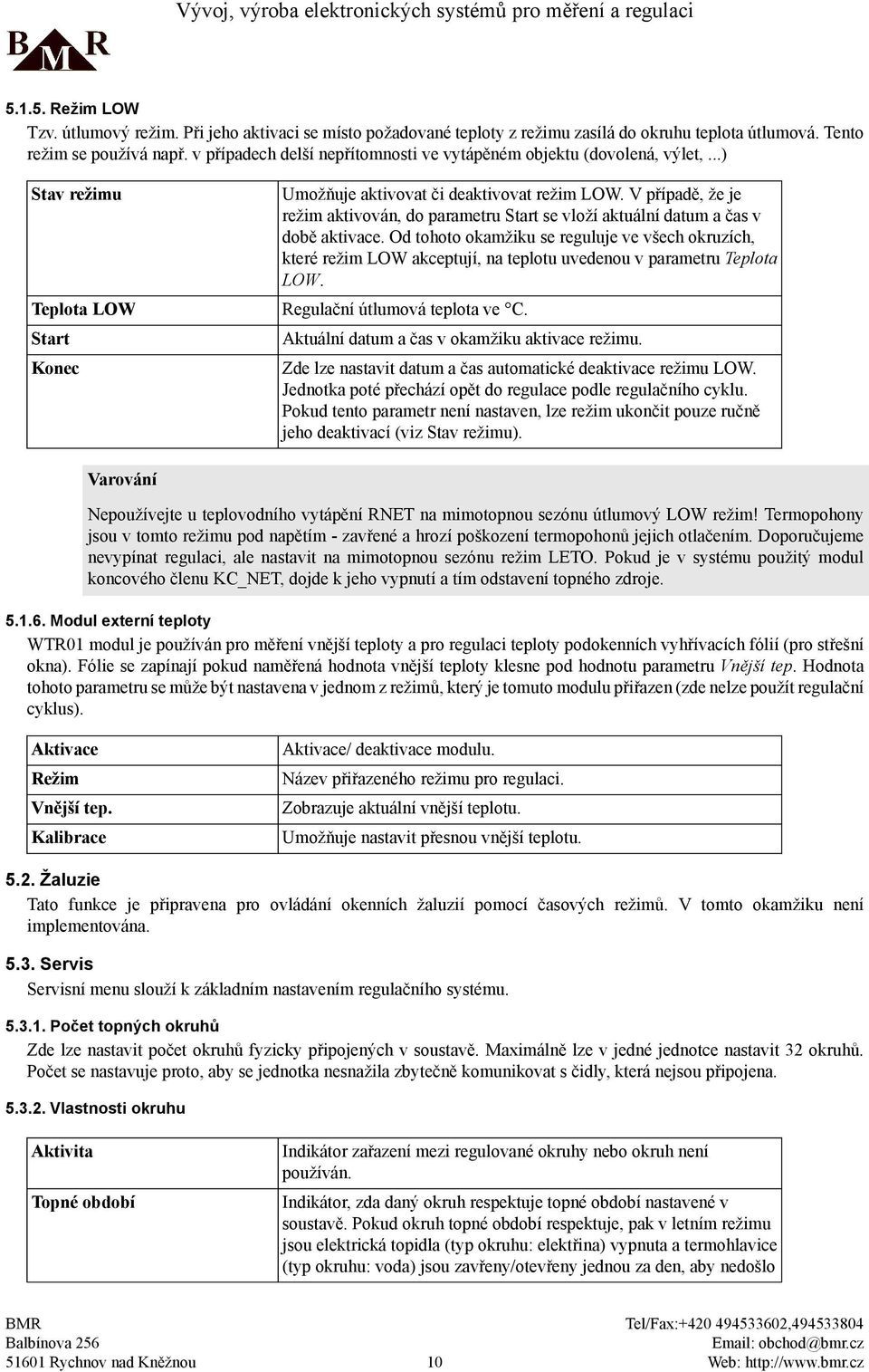 V případě, že je režim aktivován, do parametru Start se vloží aktuální datum a čas v době aktivace.