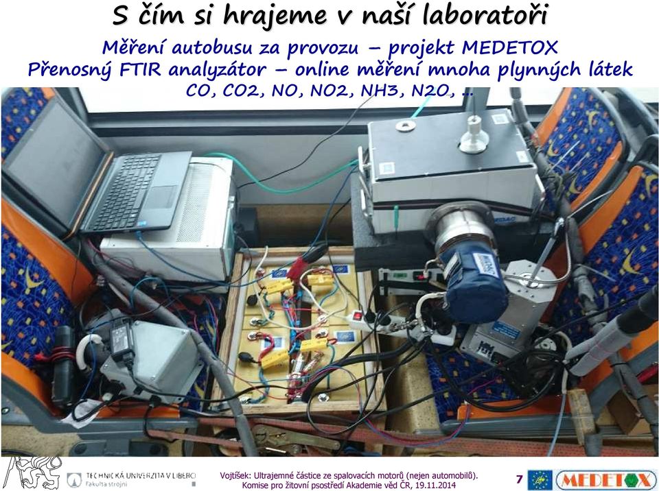 Přenosný FTIR analyzátor online měření