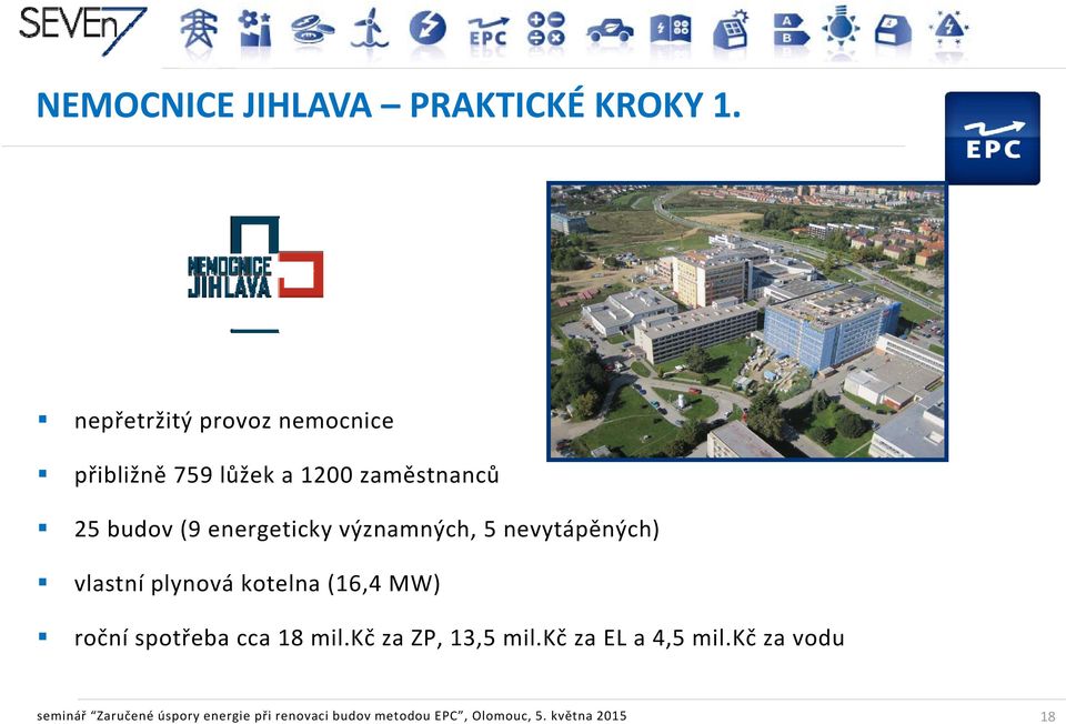 energeticky významných, 5 nevytápěných) vlastní plynová kotelna (16,4 MW) roční spotřeba