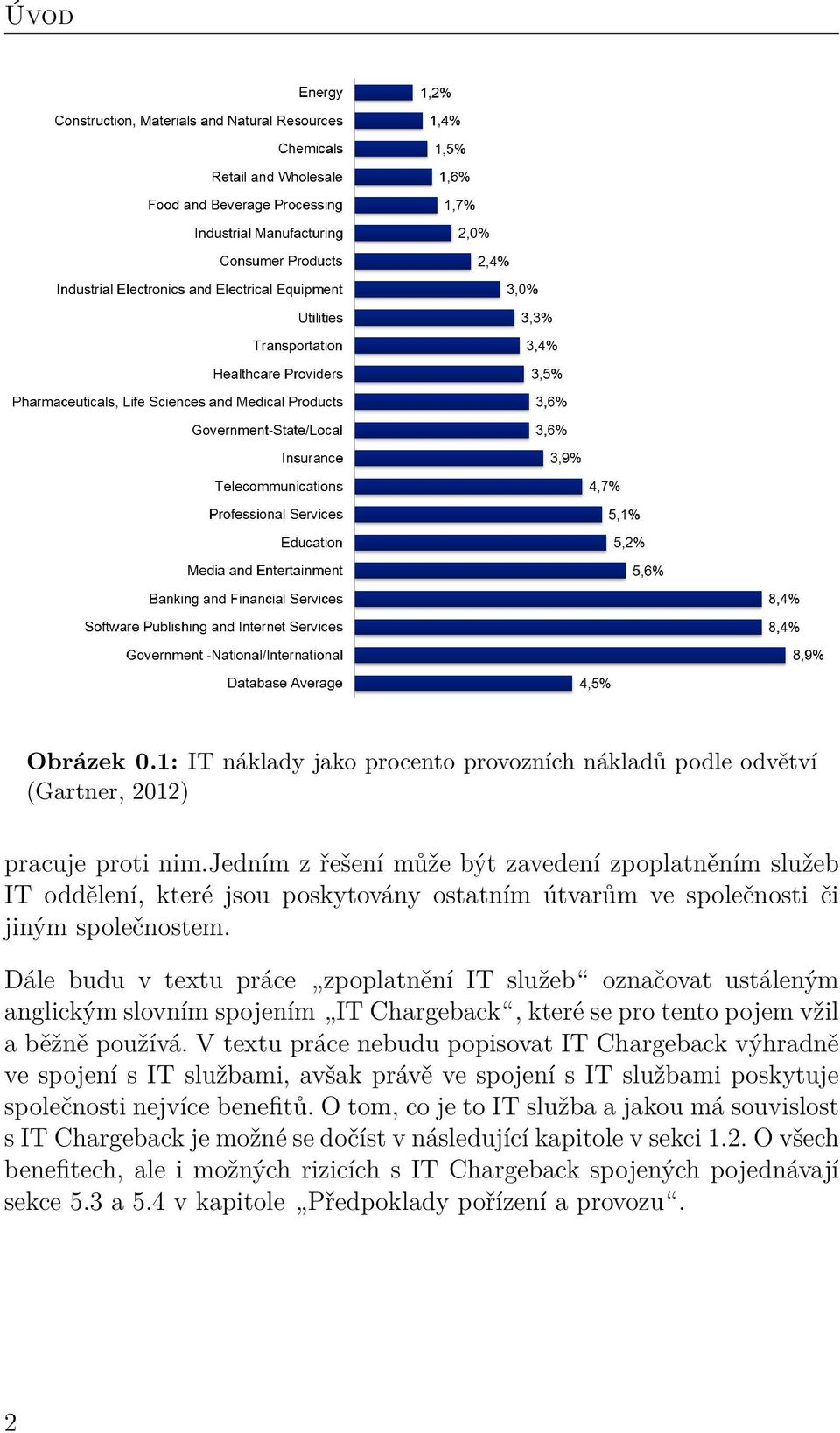 Dále budu v textu práce zpoplatnění IT služeb označovat ustáleným anglickým slovním spojením IT Chargeback, které se pro tento pojem vžil a běžně používá.