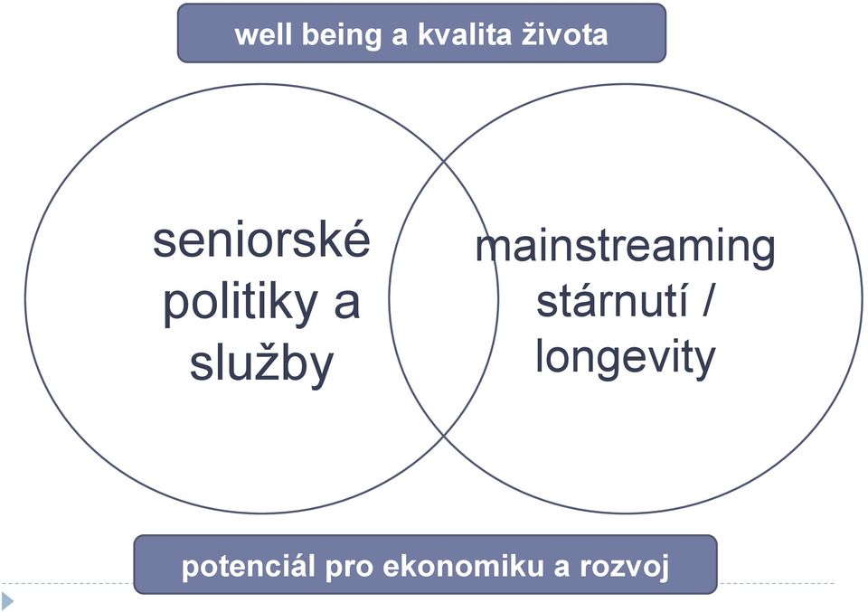 mainstreaming stárnutí /