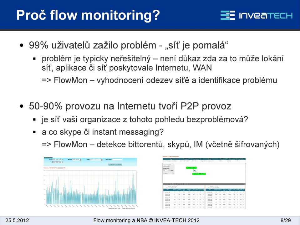 síť, aplikace či síť poskytovale Internetu, WAN => FlowMon vyhodnocení odezev síťě a identifikace problému
