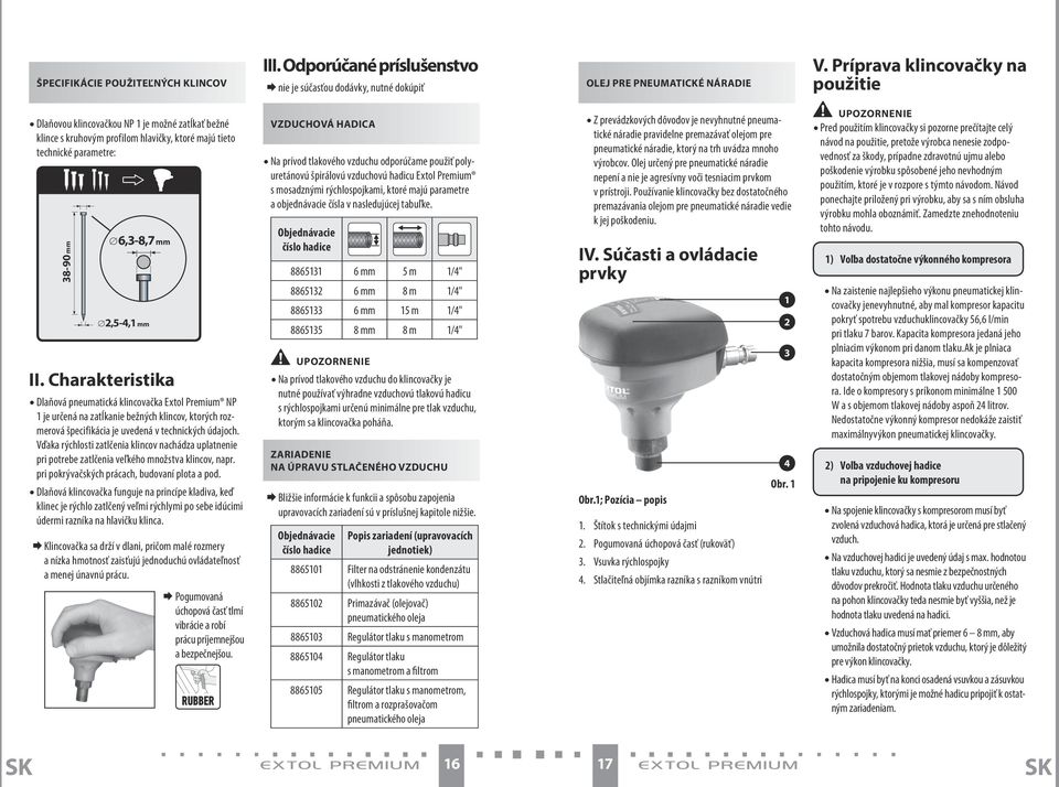 Vďaka rýchlosti zatlčenia klincov nachádza uplatnenie pri potrebe zatlčenia veľkého množstva klincov, napr. pri pokrývačských prácach, budovaní plota a pod.