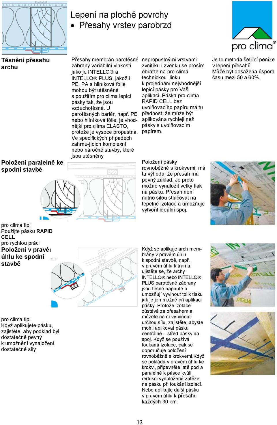 PE nebo hlíníková fólie, je vhodnější pro clima ELASTO, protože je vysoce propustná.