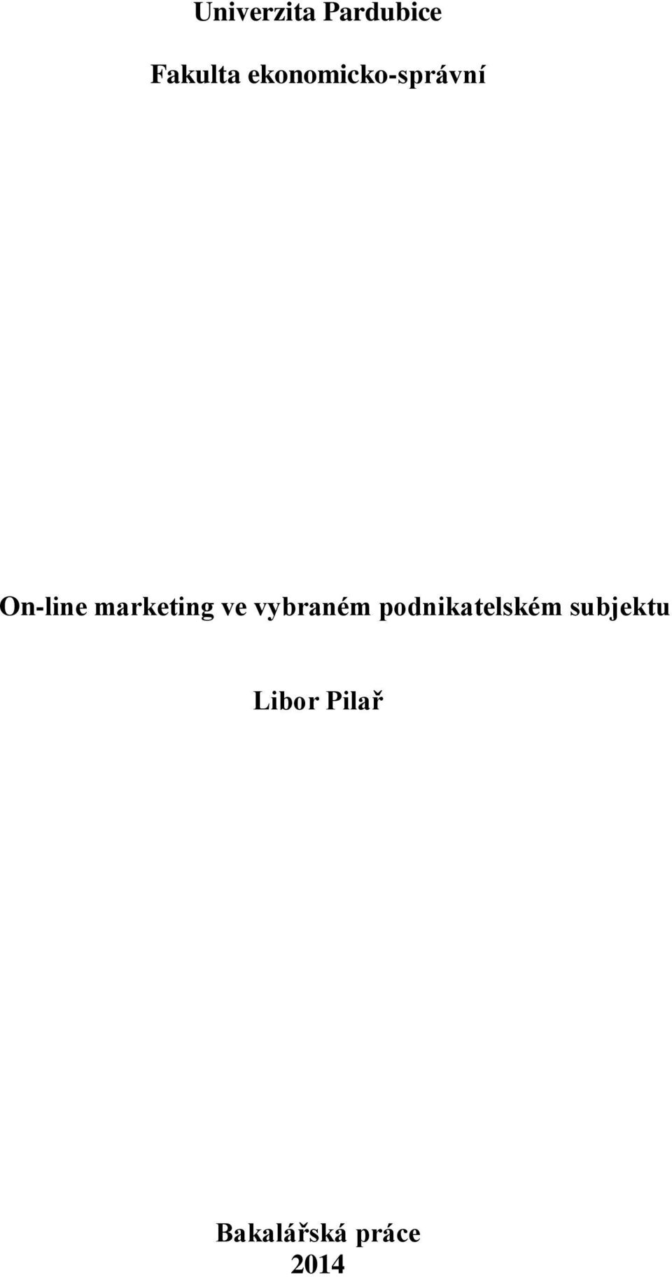 marketing ve vybraném