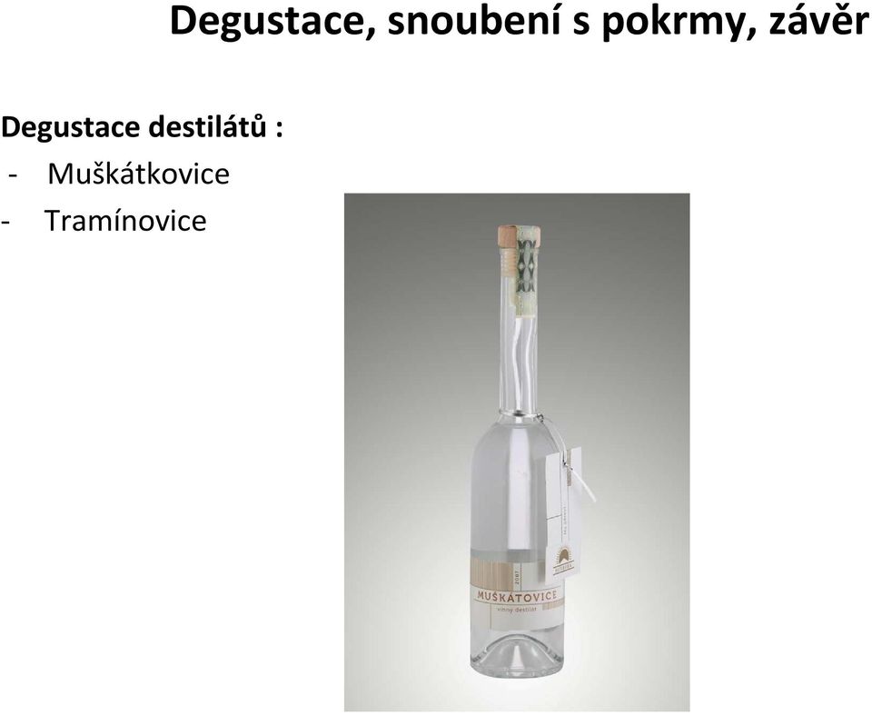 Degustace destilátů: