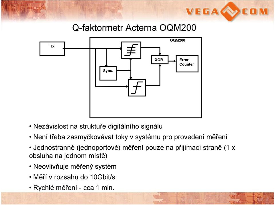 zasmyčkovávat toky v systému pro provedení měření Jednostranné (jednoportové) měření