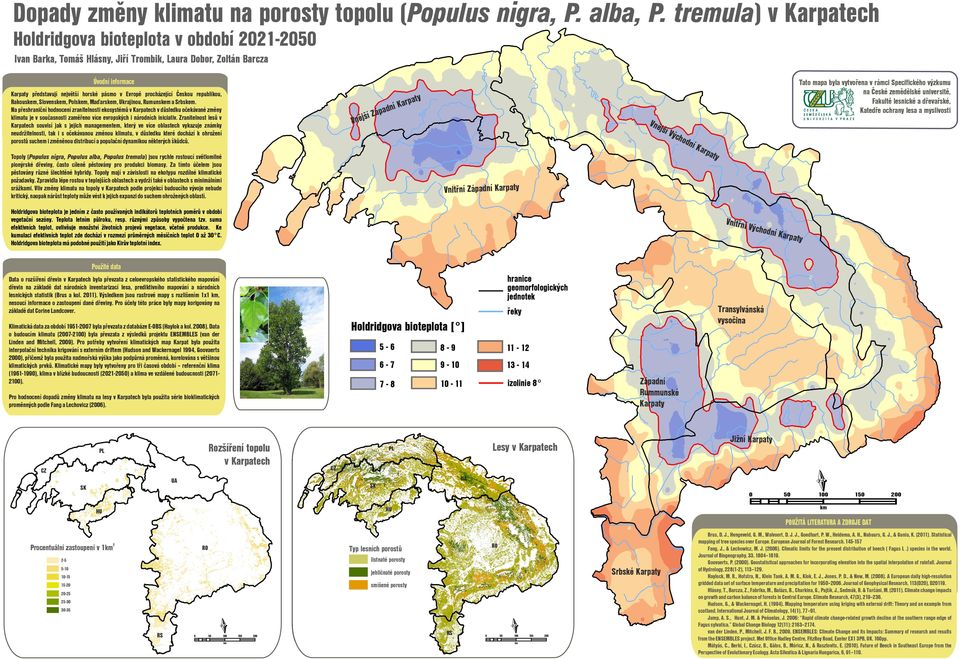 Teplota letním půlroku, resp. různými způsob vpočtena tzv. suma kumulaci efektivních teplot zde dochází v rozmezí průměrn měsíčních teplot až 3 C.