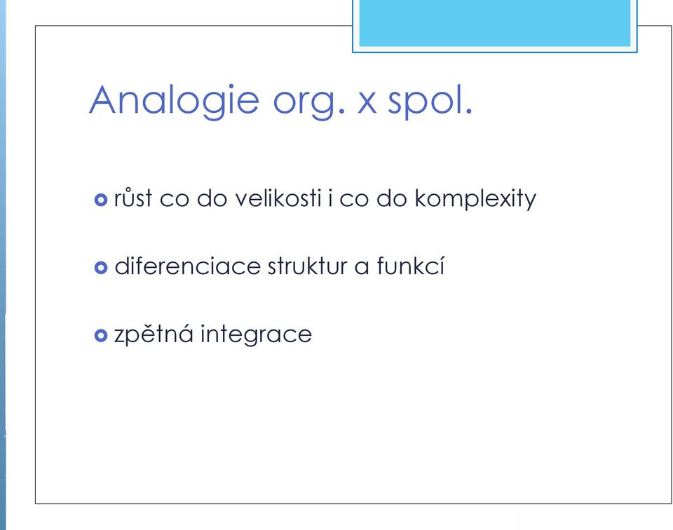 do komplexity diferenciace