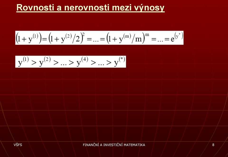 výnosy FINANČNÍ