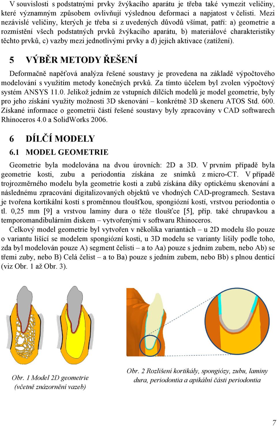 vazby mezi jednotlivými prvky a d) jejich aktivace (zatížení).