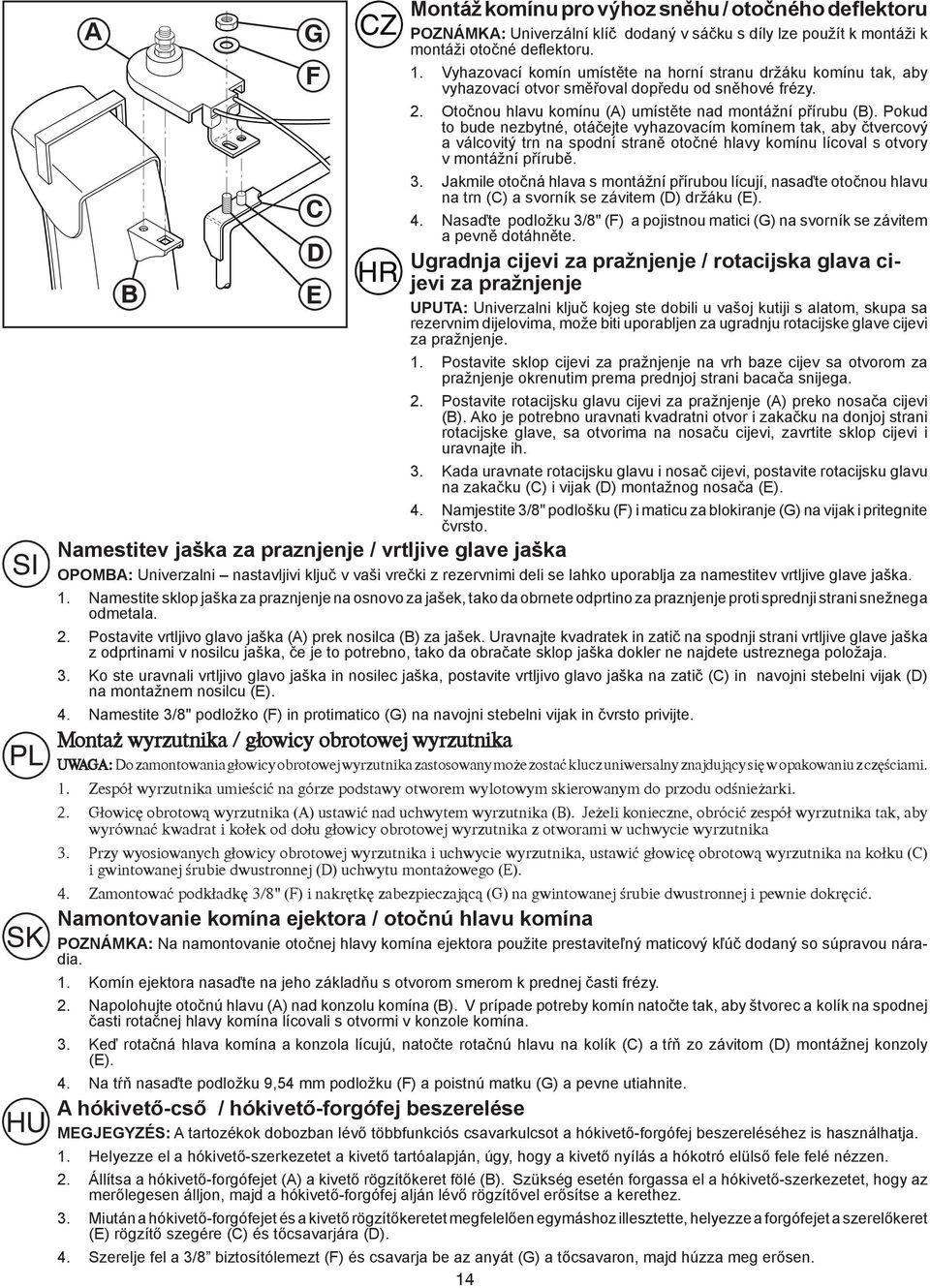 Uravnajte kvadratek in zatič na spodnji strani vrtljive glave jaška z odprtinami v nosilcu jaška, če je to potrebno, tako da obračate sklop jaška dokler ne najdete ustreznega položaja. 3.