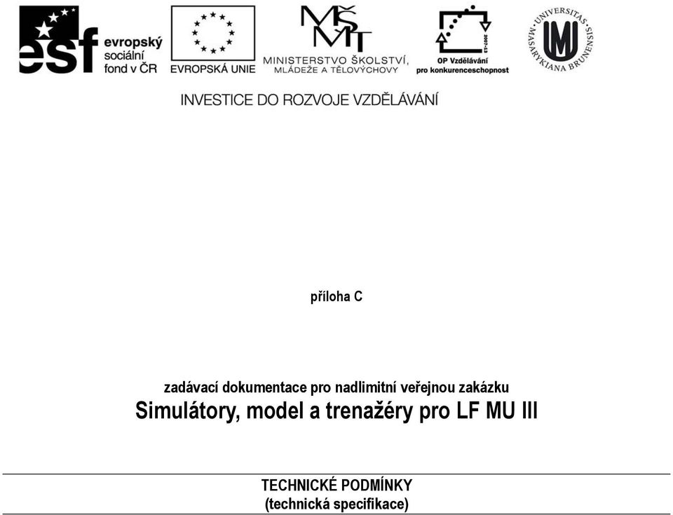 Simulátory, model a trenažéry pro LF