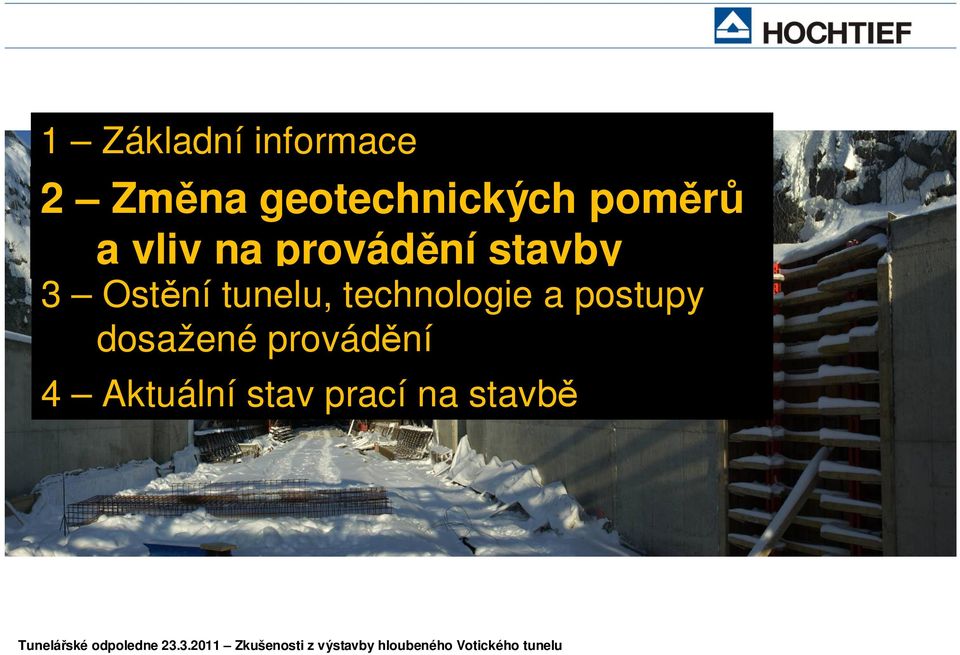 stavby 3 Ostění tunelu, technologie a