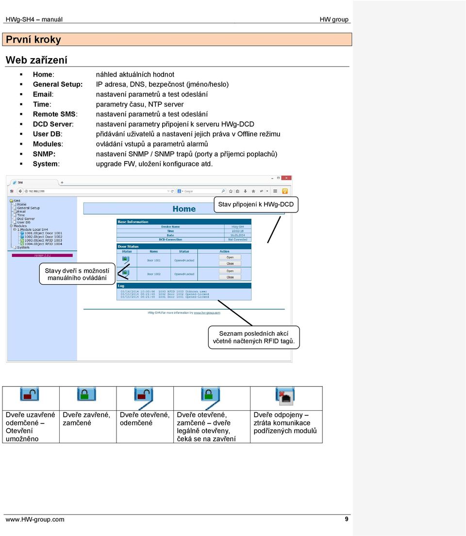 parametrů alarmů SNMP: nastavení SNMP / SNMP trapů (porty a příjemci poplachů) System: upgrade FW, uložení konfigurace atd.